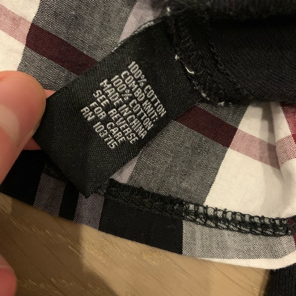 Zac and Rachel slimming flannel button top - Picture 6 of 6